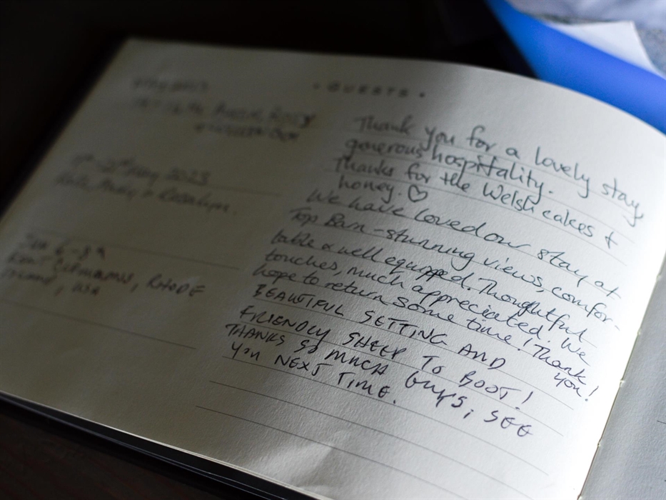 Reviews from our guests are collected in our guest book which is kept at the property