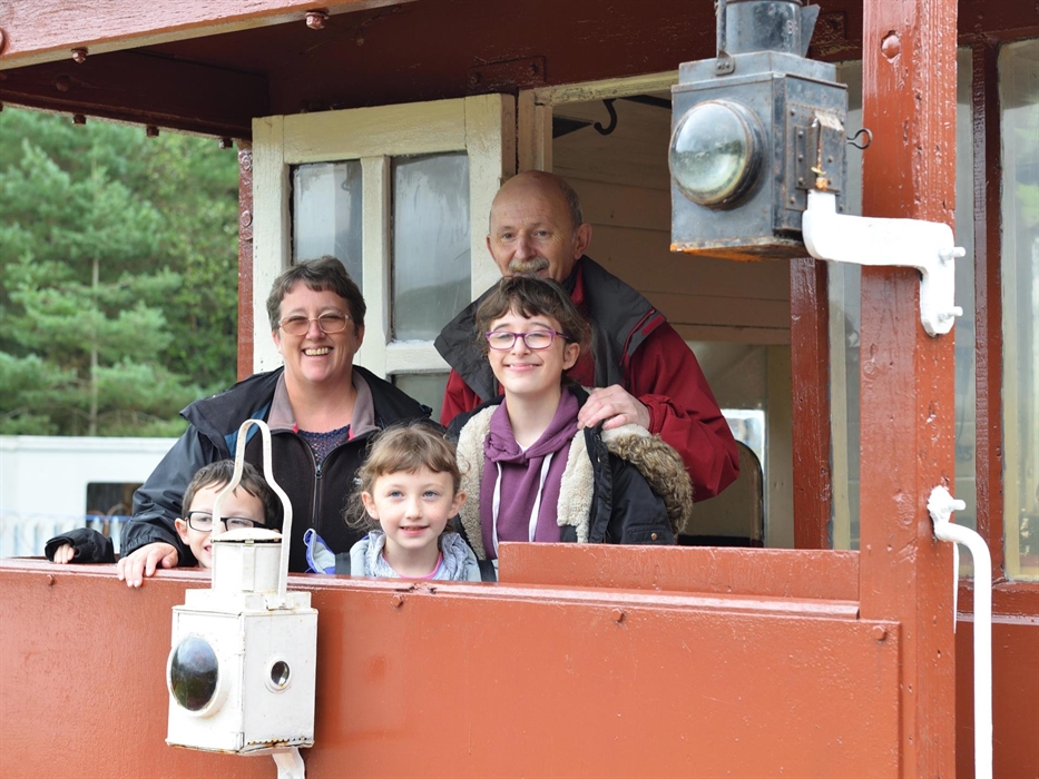 Visitors enjoying the brakevan