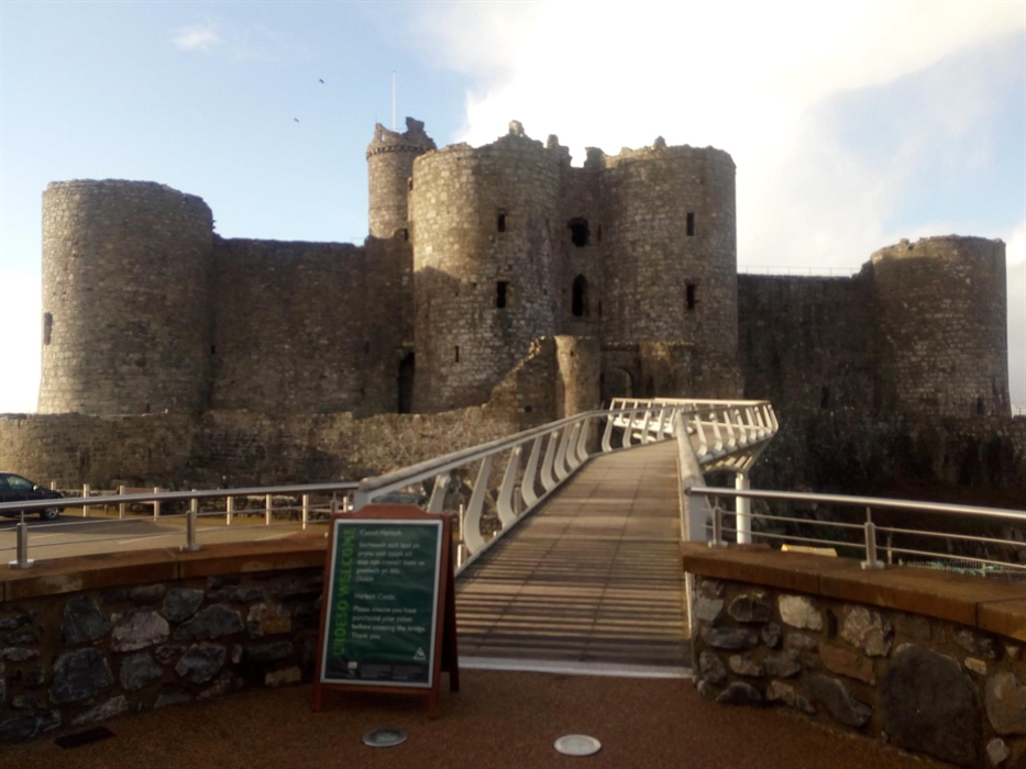 The iconic Harlech castle
