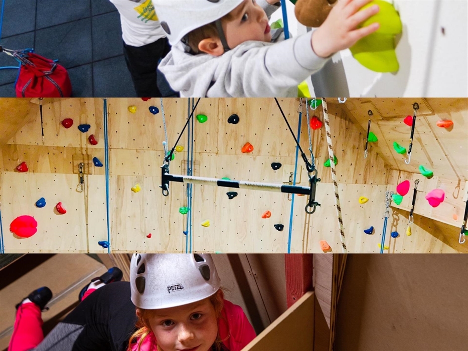 Children's activities range from climbing, caving and leap of faith!