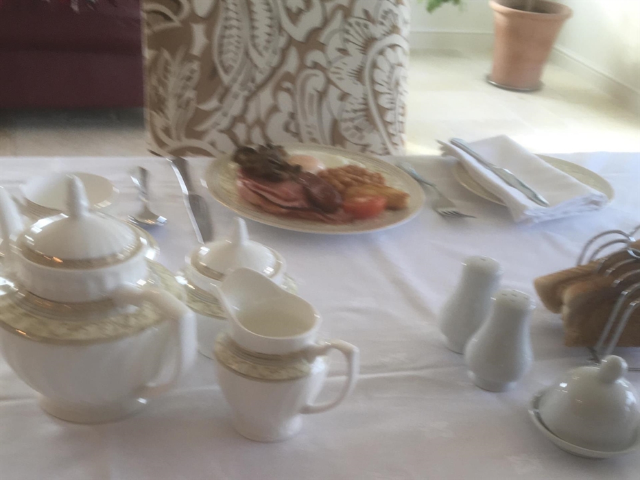 Freshly prepared breakfast