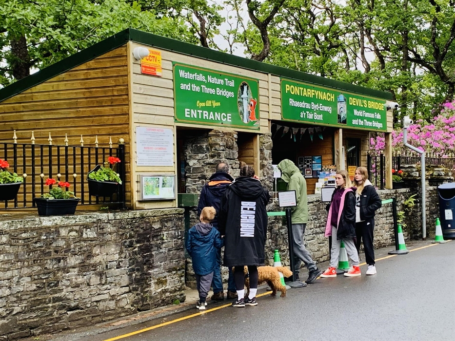 To enter the Waterfalls Nature Trail walk there is a fee of £4. per person via the turnstile. This will alter to £4.75 once there is an attendant on d