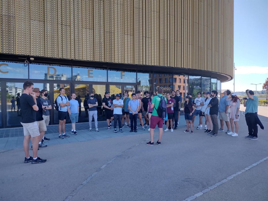 The Swansea city walking tour taking in the impressive Swansea Arena