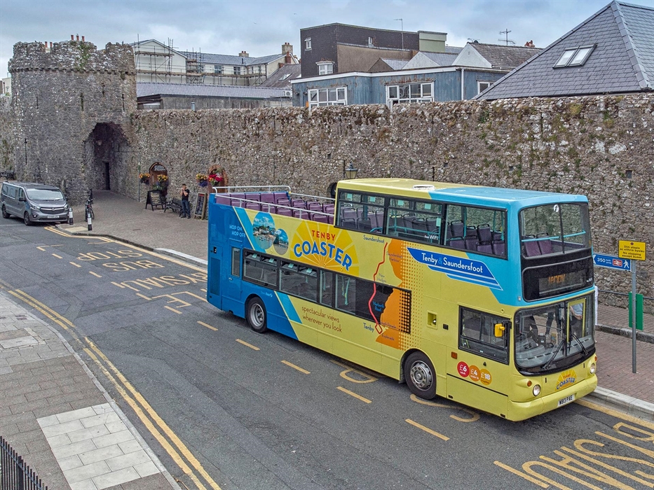 Tenby Coaster at Tenby South Parade Stop