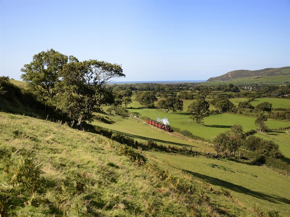 The train leaves the Irish Sea behind and starts the journey up the Fathew valley.  Pic Lewis Maddox