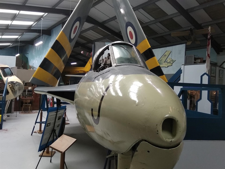 One of the first jet powered carrier aircraft, the Sea Hawk was the forerunner of the iconic Hawker Hunter