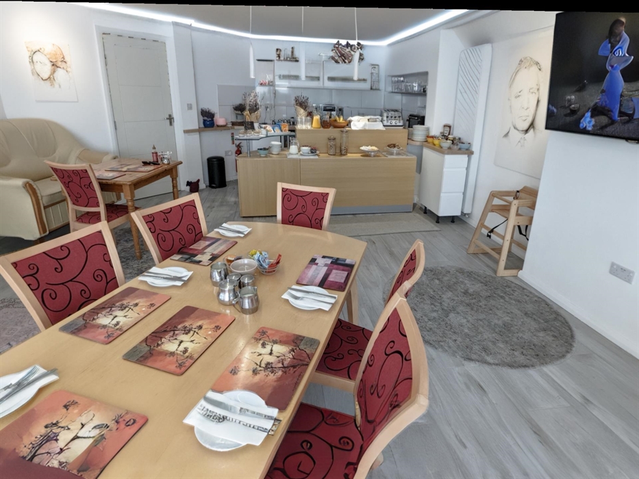 The Breakfast Room - Continental Buffet and a plated hot breakfast caters to all needs in a modern stylish, breeze breakfast room playing love song fr