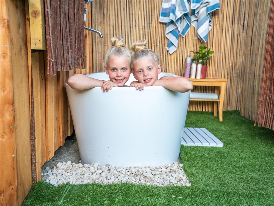 The outdoor bathtubs