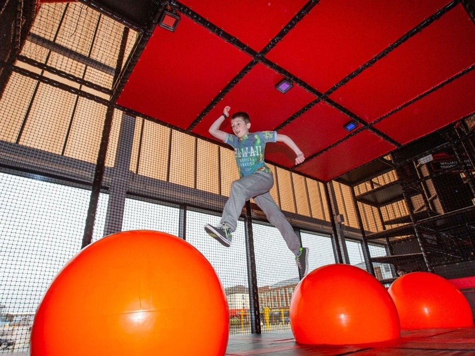 Ninja TAG is a fantastic indoor multi-level assault course is a cross between Total Wipeout and Ninja Warrior, all in one exciting experience. Test yo