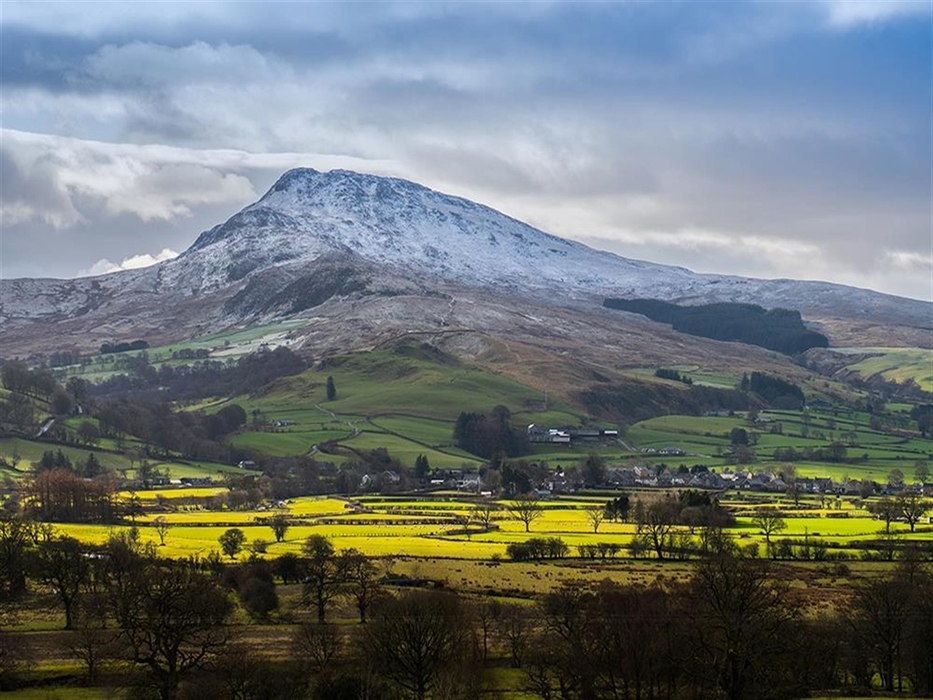 Snow on Aran Fawddwy, near Lake Bala