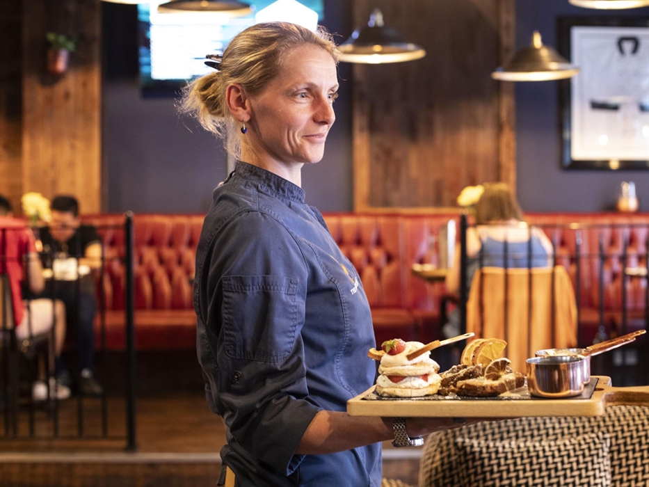 Restaurants, cafes, pubs, bars, food stalls and markets.