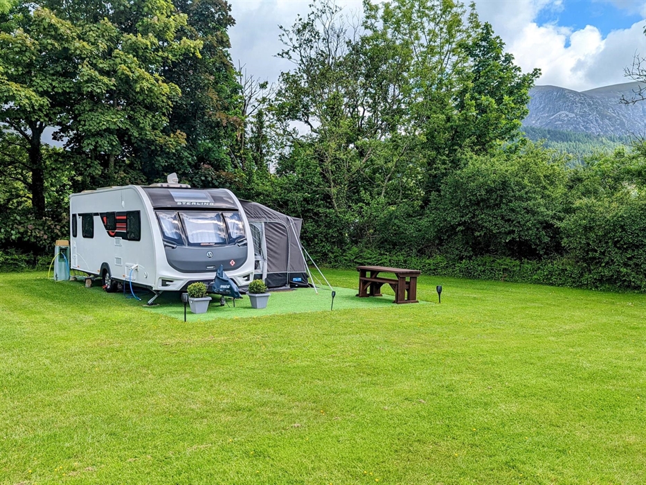 Fully serviced grass pitches