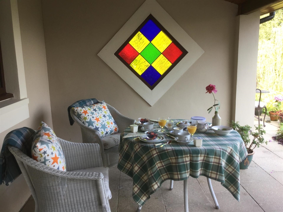 Breakfast on the verandah