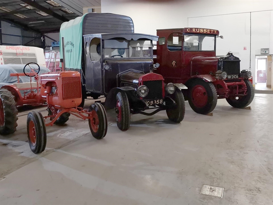 A selection of heritage vehicles from the collection at Swansea Bus Museum & Transport Heritage Centre.