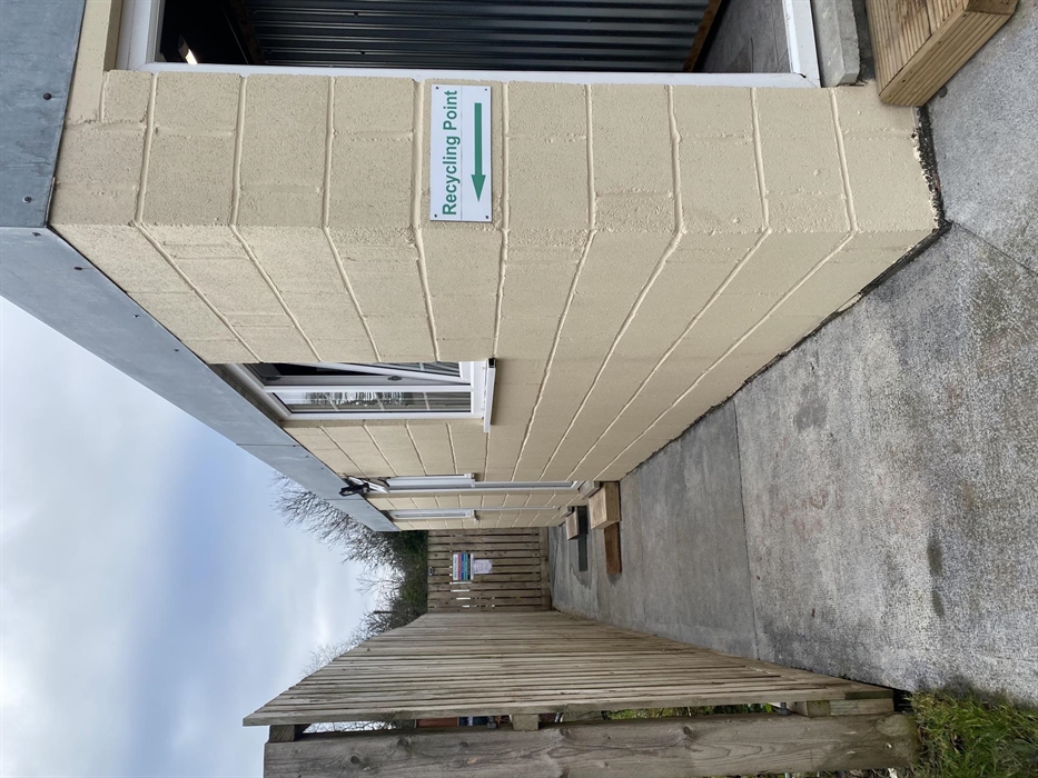 Shower and toilet block