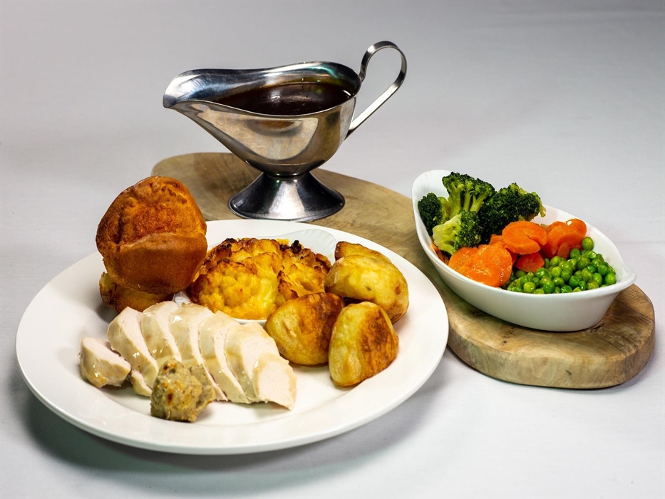 Enjoy a Sunday roast - chicken, beef or nut roast!