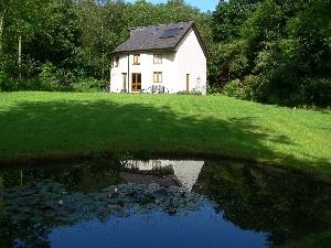 Henllys Lodge from pond at bottom of garden