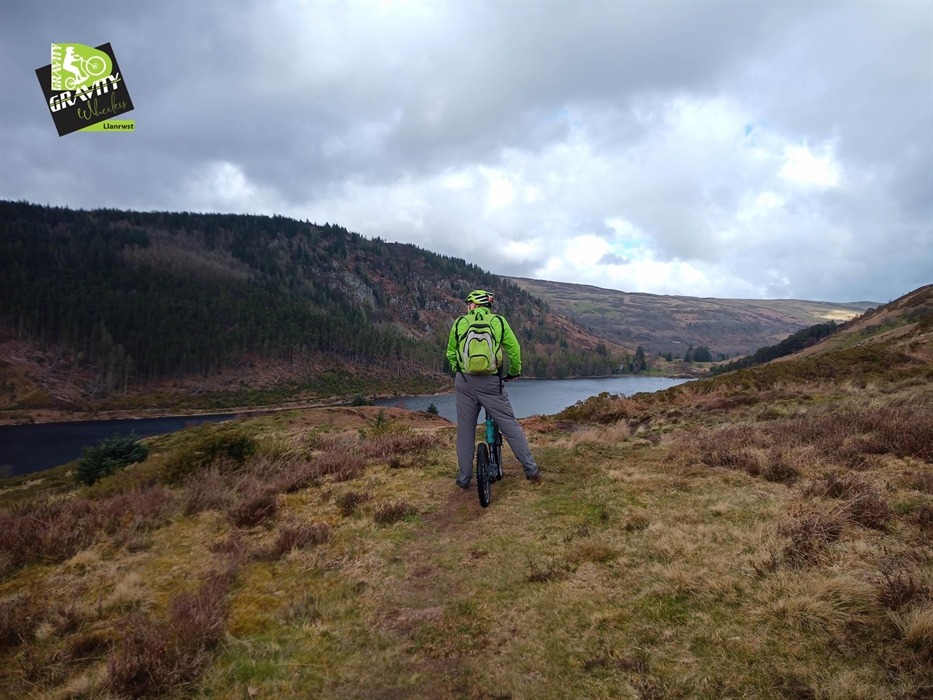 one of two big lakes visiting on the kickbike challenge