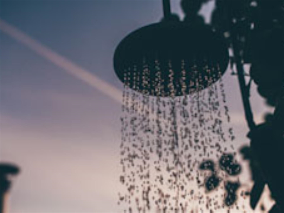 Outdoor shower at Nantseren