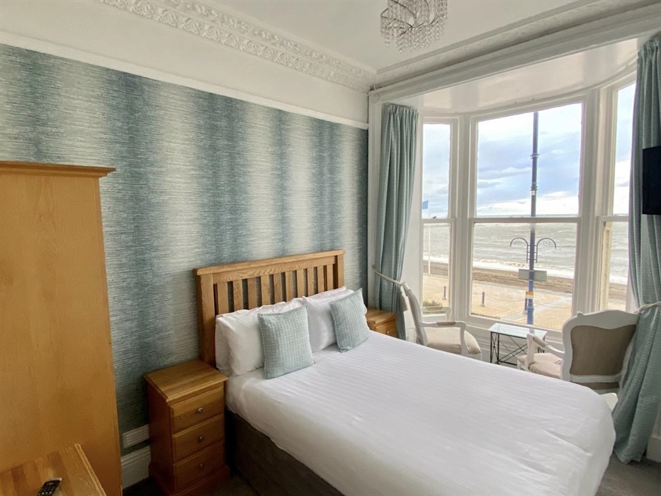 Our double room with large bay window for you to enjoy the view of Cardigan Bay