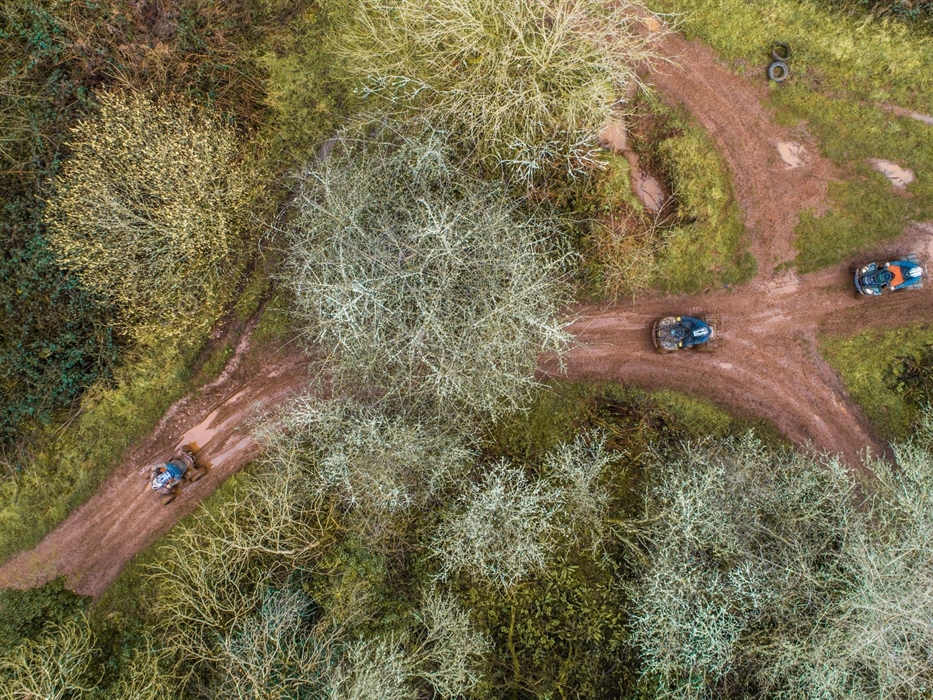 Drone shot of Trail Ride