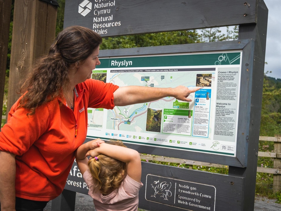 Afan Forest Park, Rhyslyn information panel