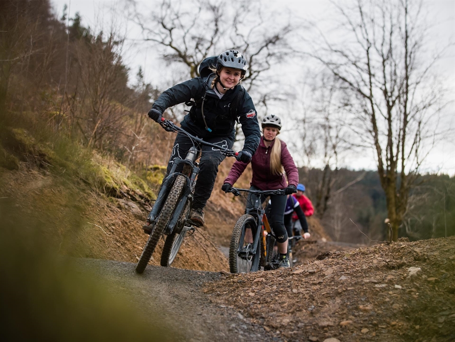 Guided mountain bike activity