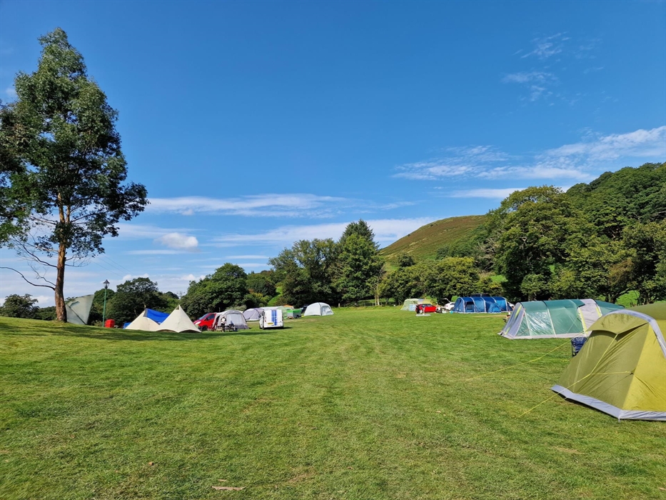 Tents in camping field
