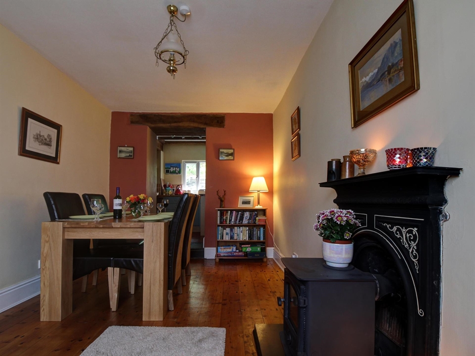 Table and chairs for dining.