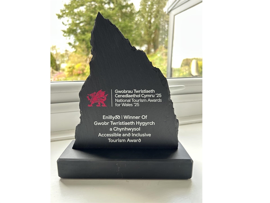 "Wales National Winners for the Accessible and Inclusive Tourism Award"