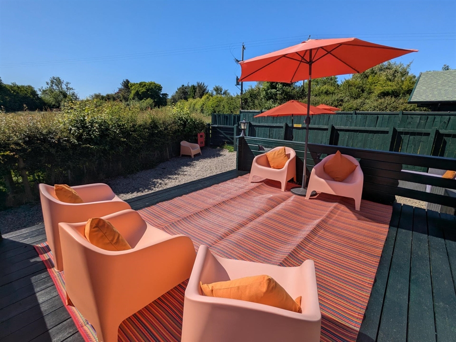 Mam cabin outside seating area