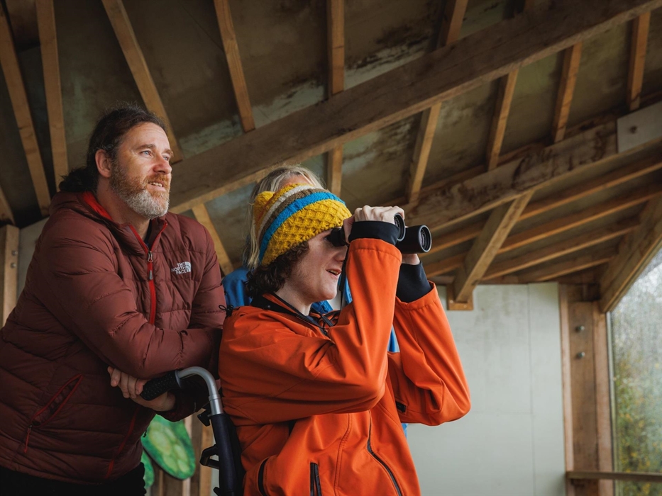 Visit the hide to spot over-wintering birds