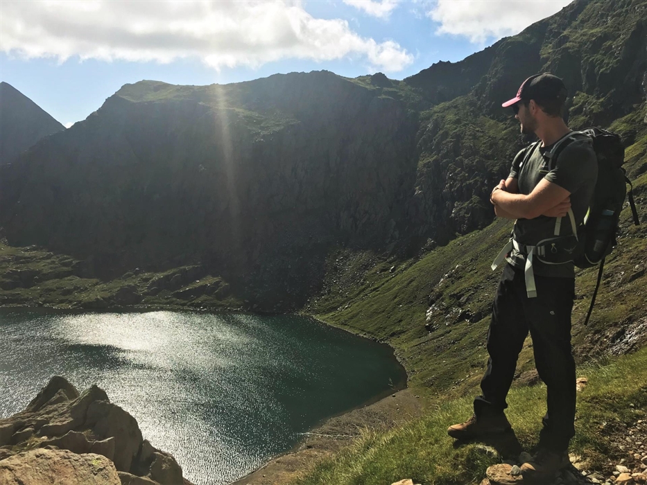Hiking the PYG track on Mount Snowdon north Wales