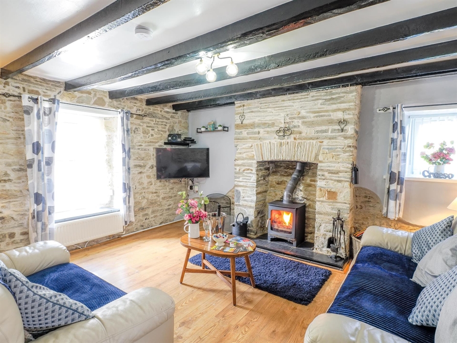 Room to relax with cosy woodburner