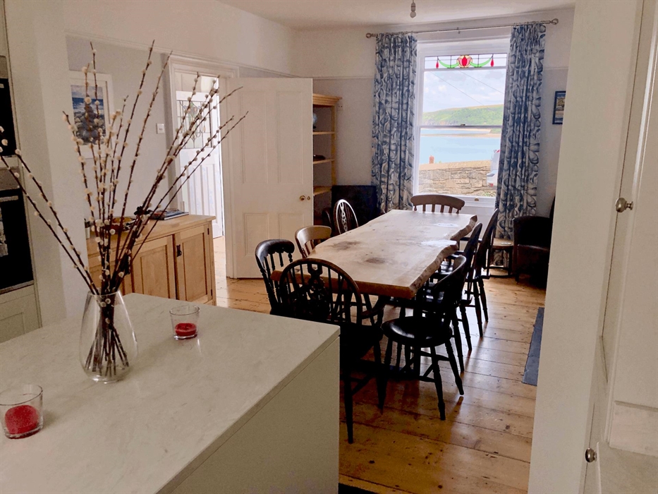 Large Dining Room with extensive views over Cardigan Bay