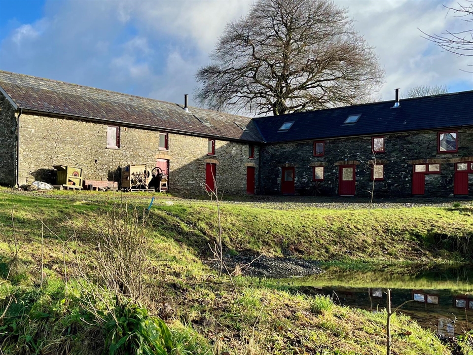 The barn is converted into three apartments