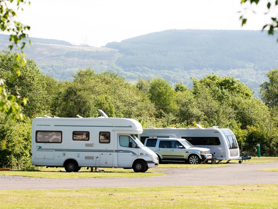 Caravan Park at Dare Valley Country Park