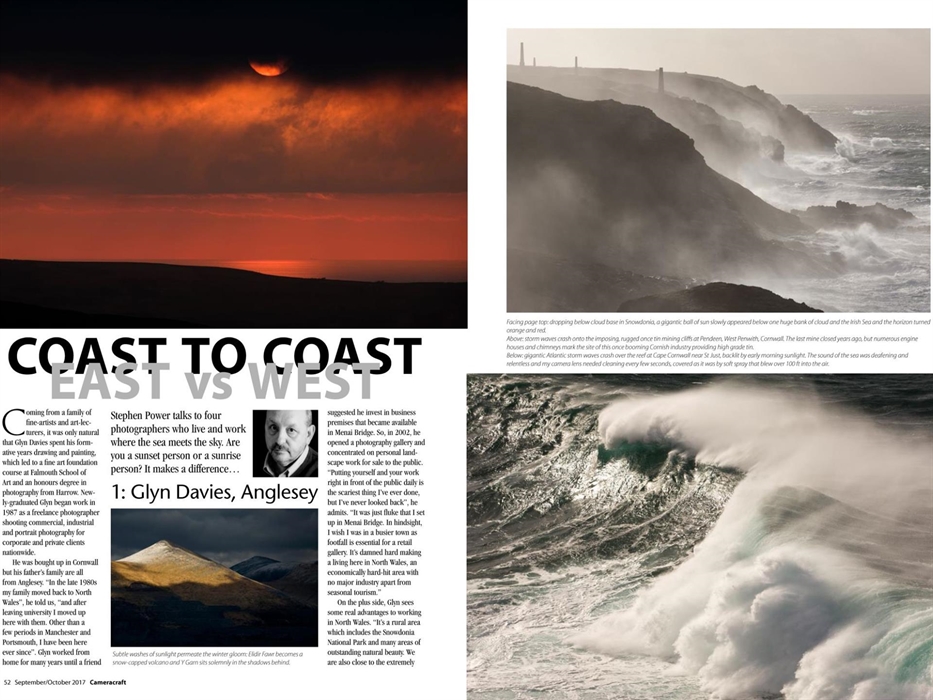 One of numerous magazine interviews