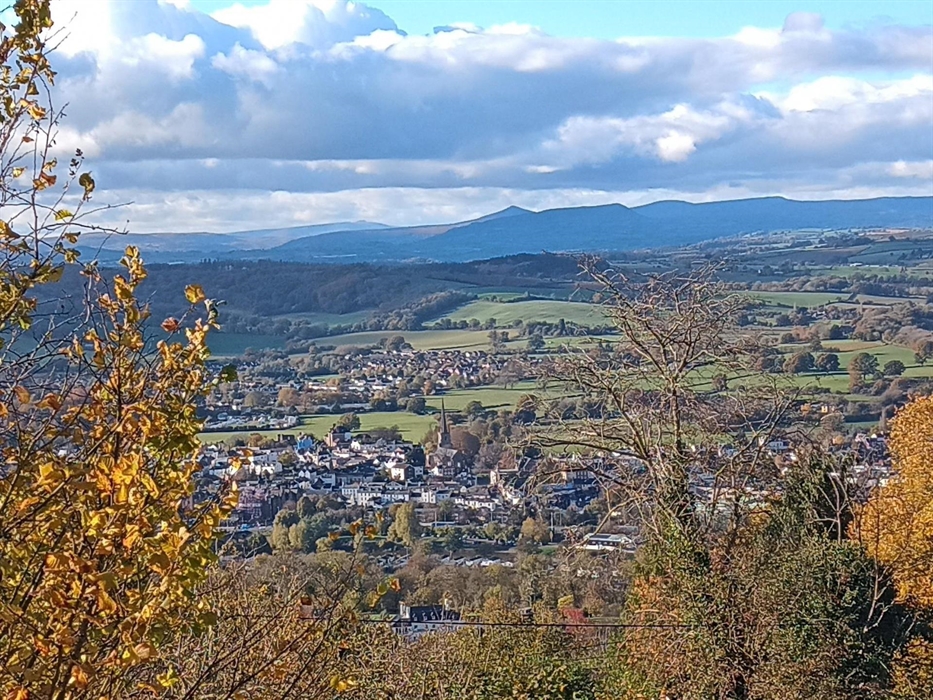 Panoramic view from Top Barn Wales