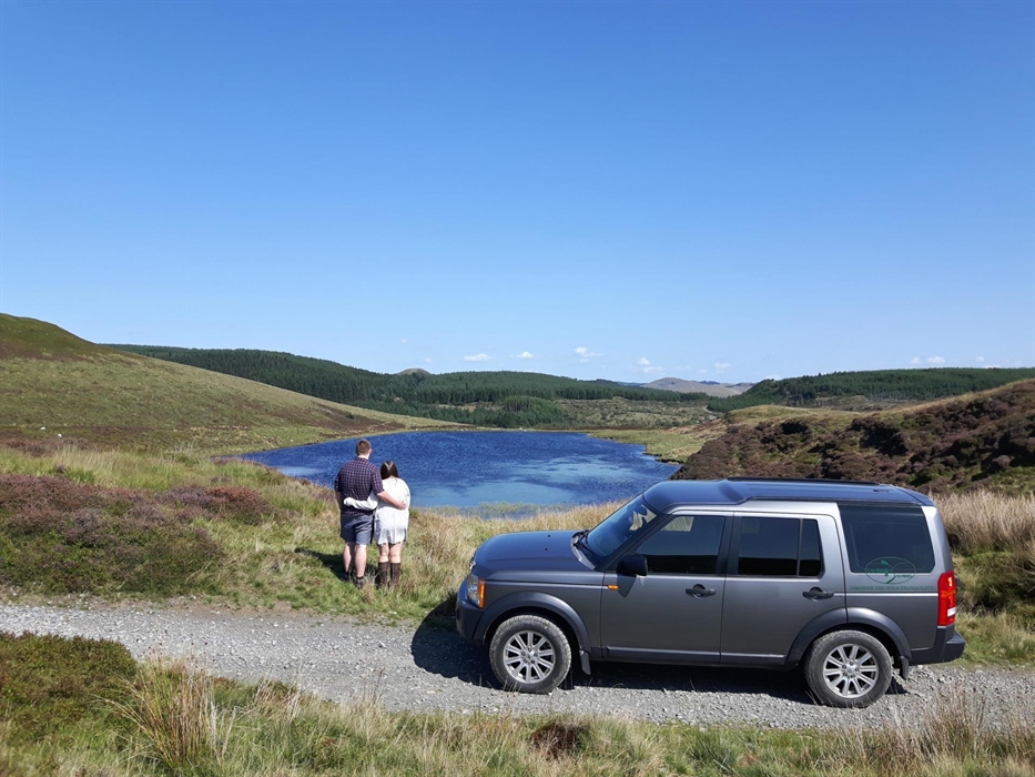 Enjoying the silence in North Ceredigion's Highlands.