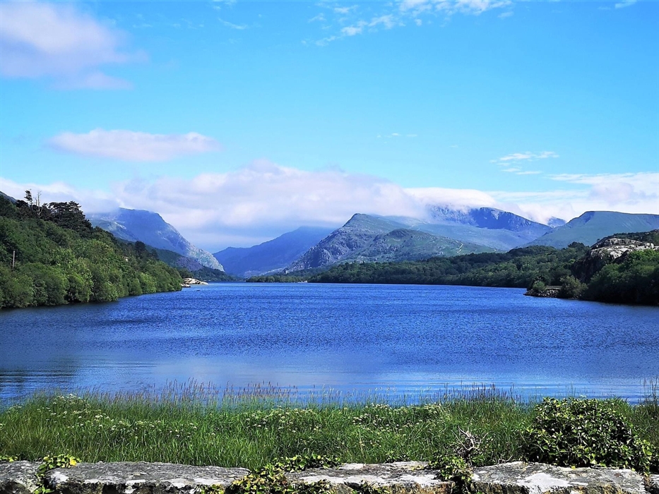 Llyn Padarn looking towards Snowdon North Wales Guided Tours