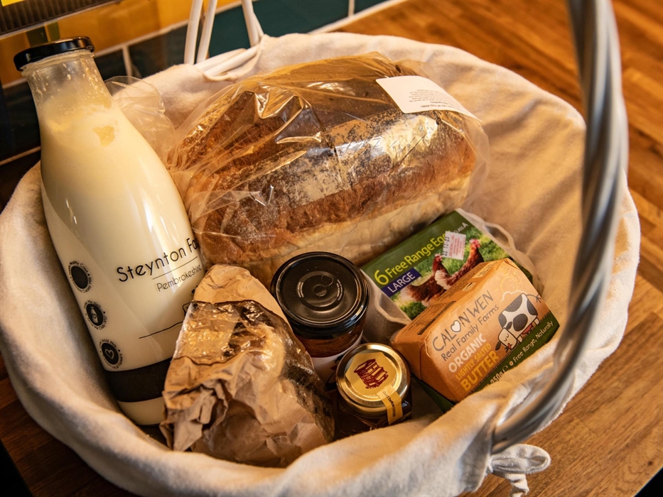 Welcome Hamper with Local Produce