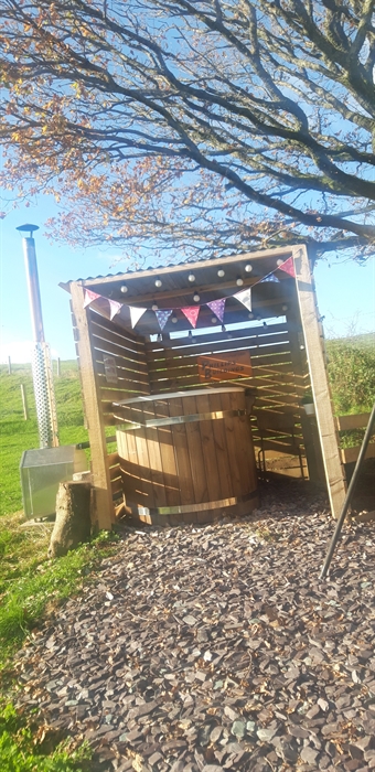 hot tub at Cynefin