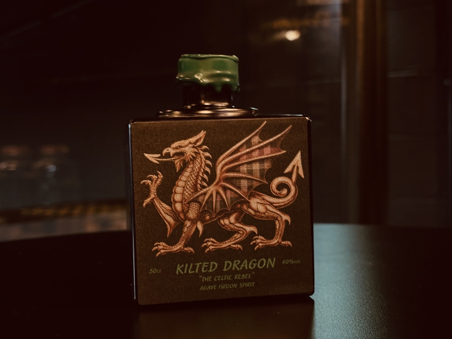 Celtic Rebel Spirit in a black cube bottle