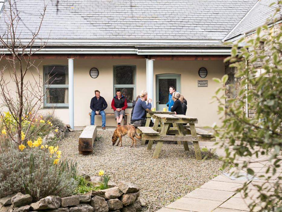 Swan Barn accommodation yard