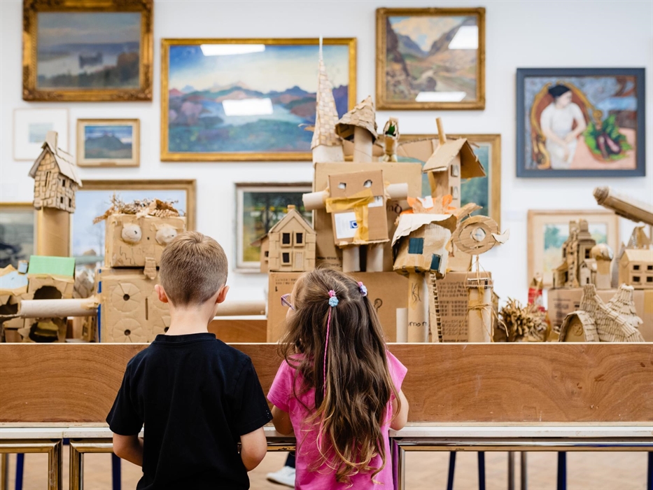 I Can...Make: Kaiju Cardboard Mega-City workshop, Room 1, Glynn Vivian Art Gallery