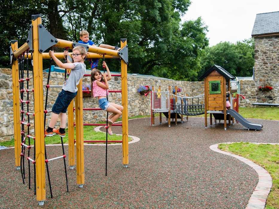 A play area for children at Grondre Holiday Park