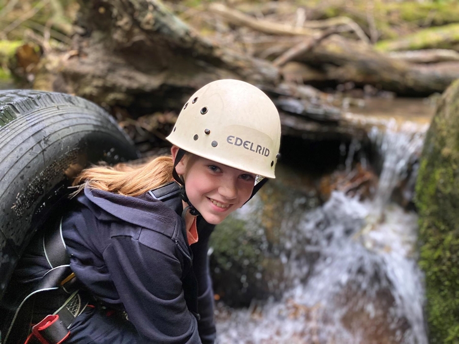 Young Girl Gorge Walking