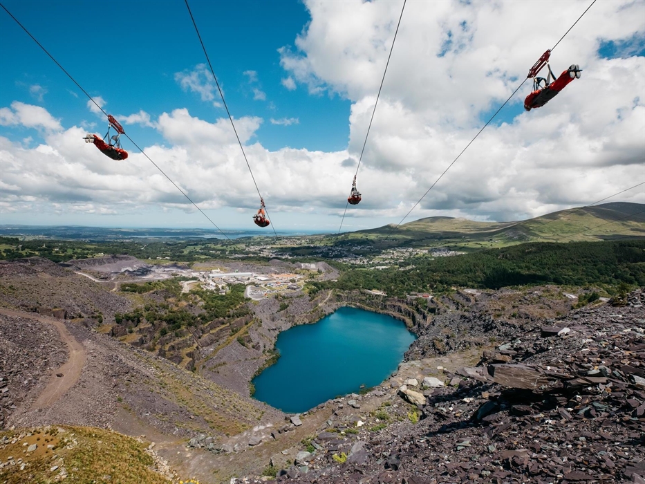 Penrhyn Quarry, home to Velocity