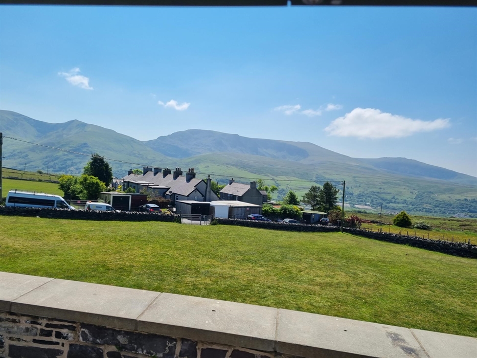 The view from the Canolfan